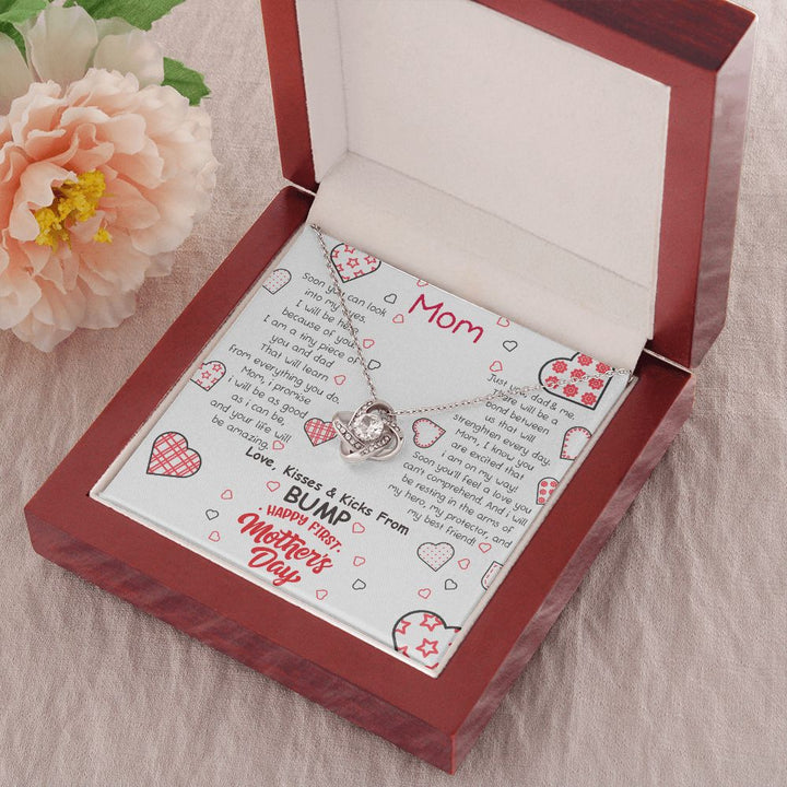 Mother's Day | Love, Kisses and Kicks From Bump - Love Knot Necklace