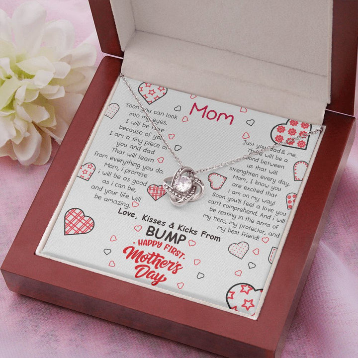 Mother's Day | Love, Kisses and Kicks From Bump - Love Knot Necklace