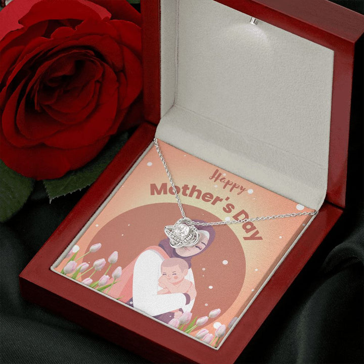 Happy Mother's Day | You're the Heart of Our Family - Love Knot Necklace