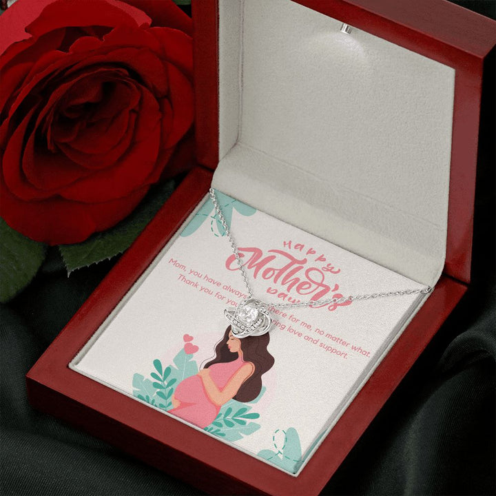 Happy Mother's Day | Thank you for your unwavering love and support - Love Knot Necklace