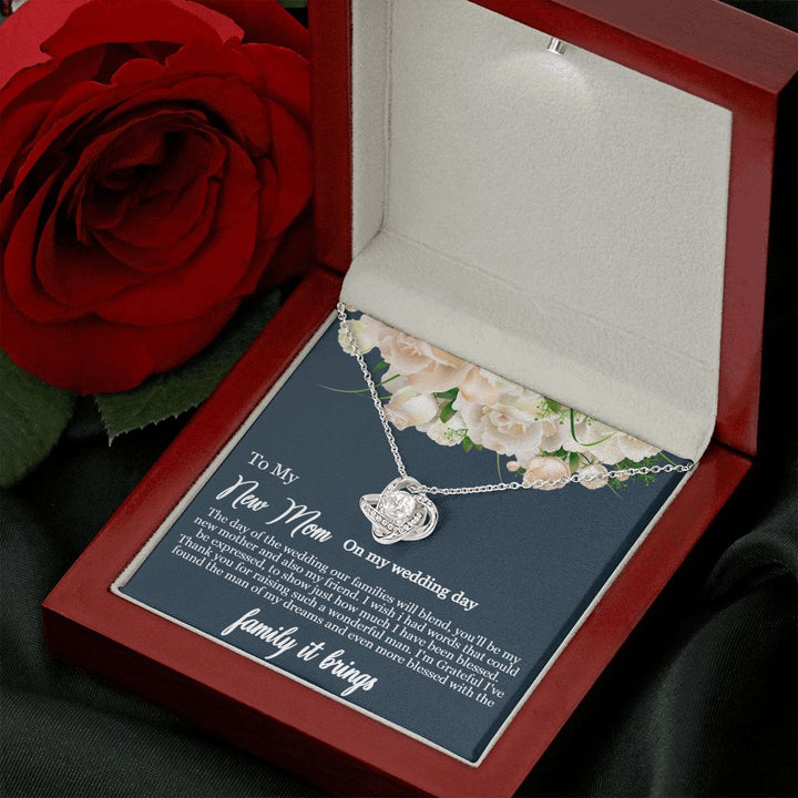 To My Mother-in-Law | Thank you for raising such a wonderful man - Love Knot Necklace