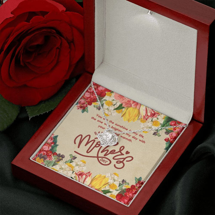 Happy Mother's Day | The one who brightens my day with love and warmth - Love Knot Necklace