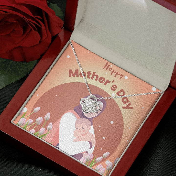 Happy Mother's Day | You're the Heart of Our Family - Love Knot Necklace