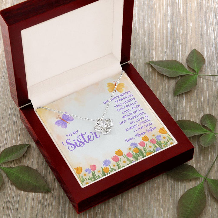 To My Sister | Thank you for being my role model - Love Knot Necklace
