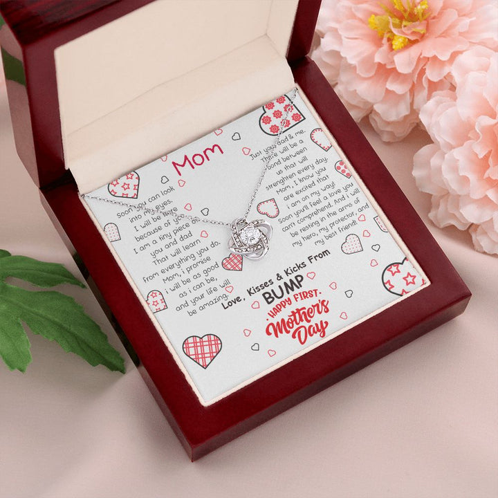 Mother's Day | Love, Kisses and Kicks From Bump - Love Knot Necklace