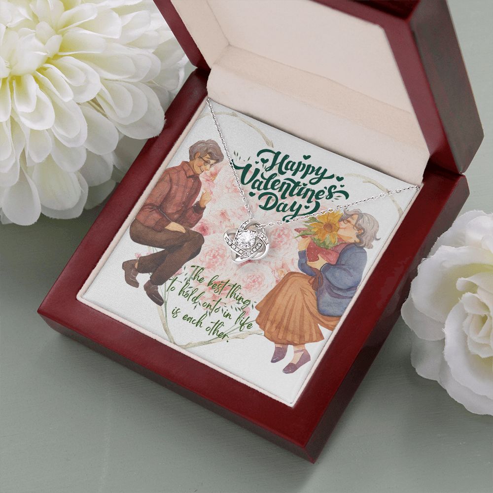 Happy Valentine's Day | Holding on to forever - Love Knot Necklace