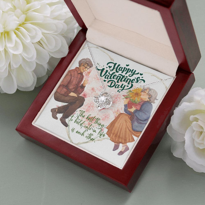 Happy Valentine's Day | Holding on to forever - Love Knot Necklace