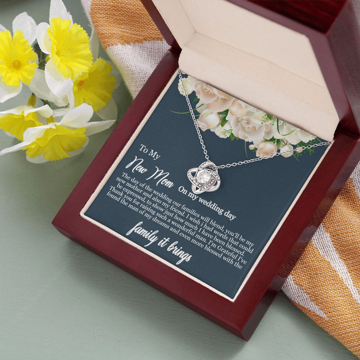 To My Mother-in-Law | Thank you for raising such a wonderful man - Love Knot Necklace
