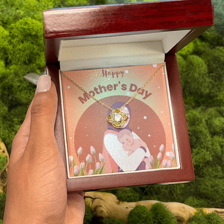 Happy Mother's Day | You're the Heart of Our Family - Love Knot Necklace