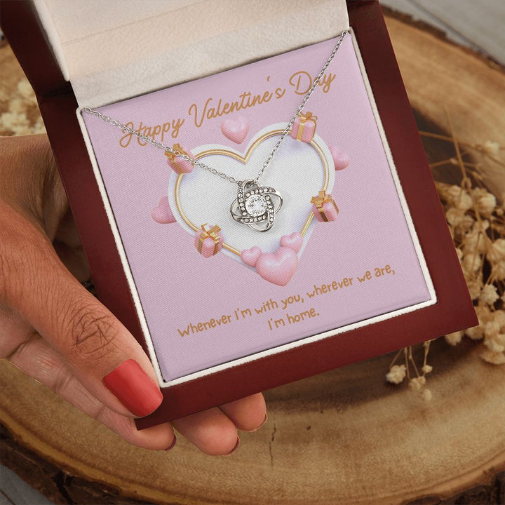 Happy Valentine's Day | Wherever You Are - Love Knot Necklace