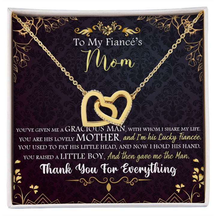 To My Mom | To My Fiancé's Mom - Interlocking Hearts Necklace