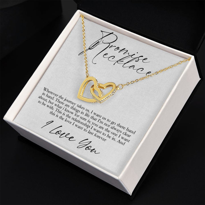 Promise Necklace | I want us to go there hand in hand - Interlocking Heats Necklace