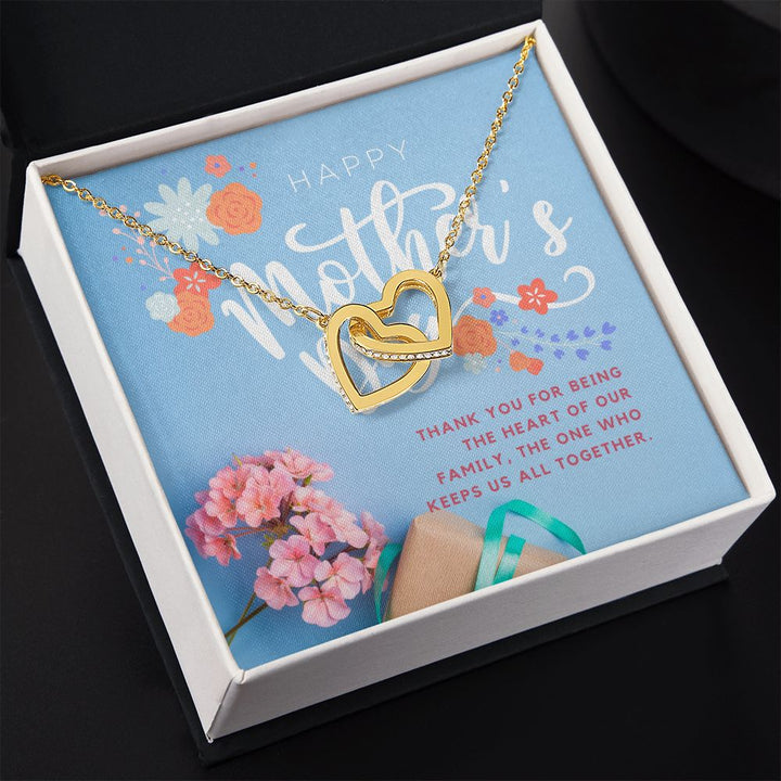 Happy Mother's Day | The one who keeps us all together - Interlocking Hearts Necklace