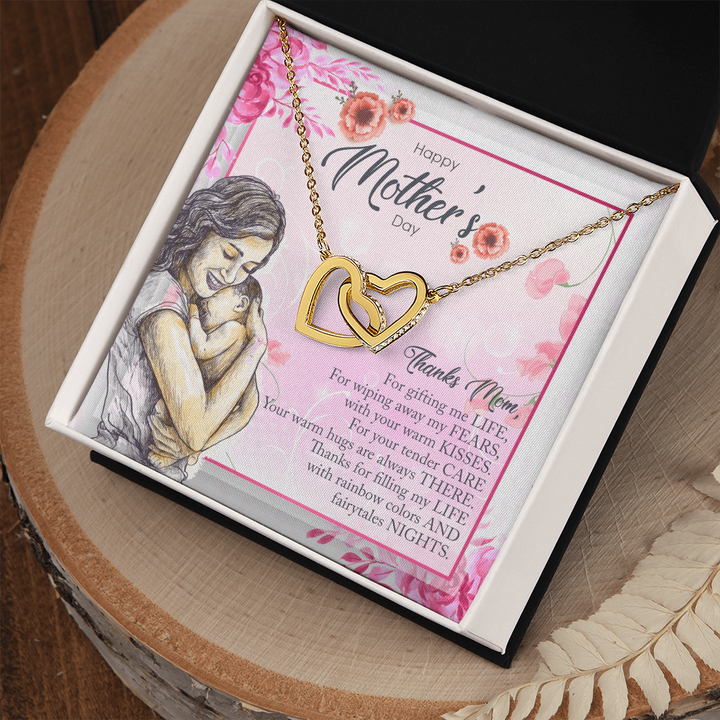 Happy Mother's Day | Thanks Mom - Interlocking Hearts Necklace