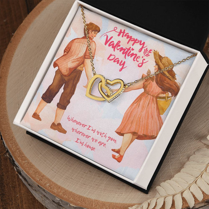 Valentine's Day | Whenever I'm with You - Interlocking Hearts Necklace
