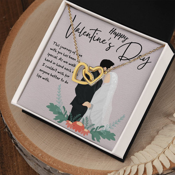 Happy Valentine's Day | This Journey of Love - Interlocking Hearts Necklace