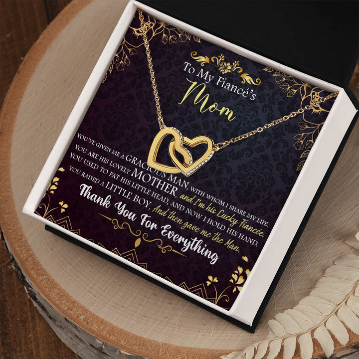 To My Mom | To My Fiancé's Mom - Interlocking Hearts Necklace