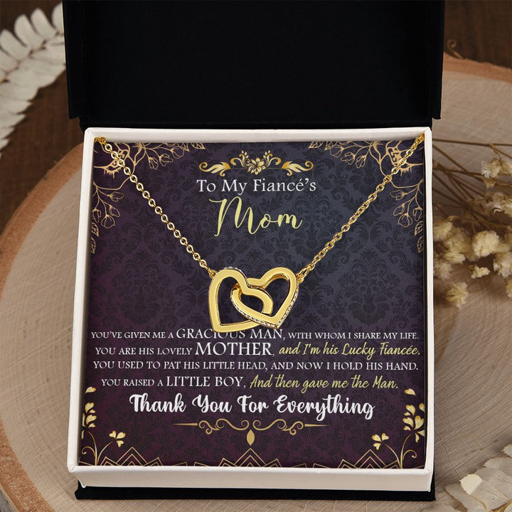 To My Mom | To My Fiancé's Mom - Interlocking Hearts Necklace
