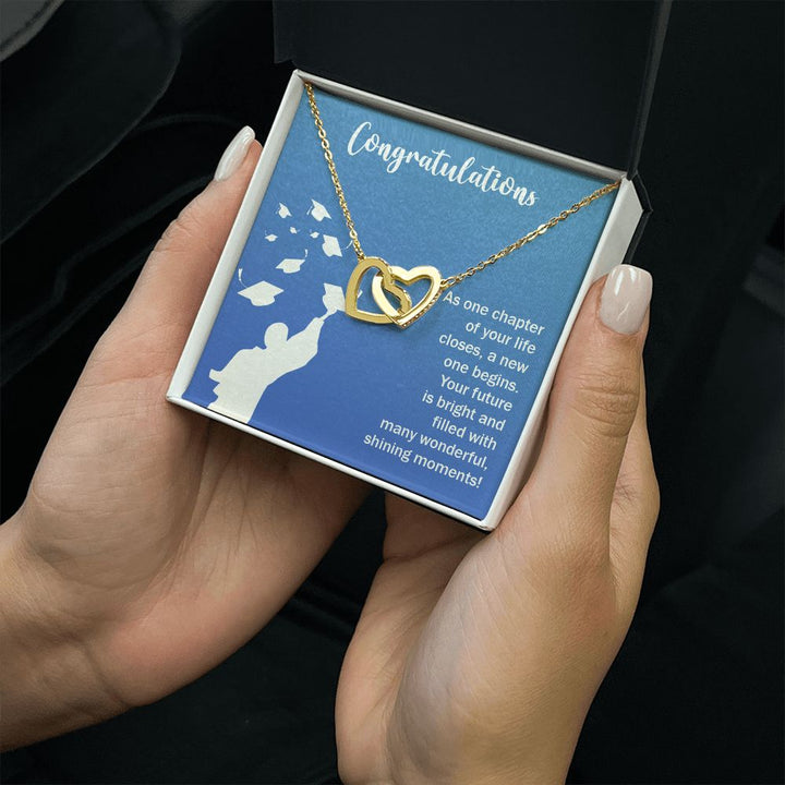 Happy Graduation | You've Got This, Grad! - Interlocking Hearts Necklace