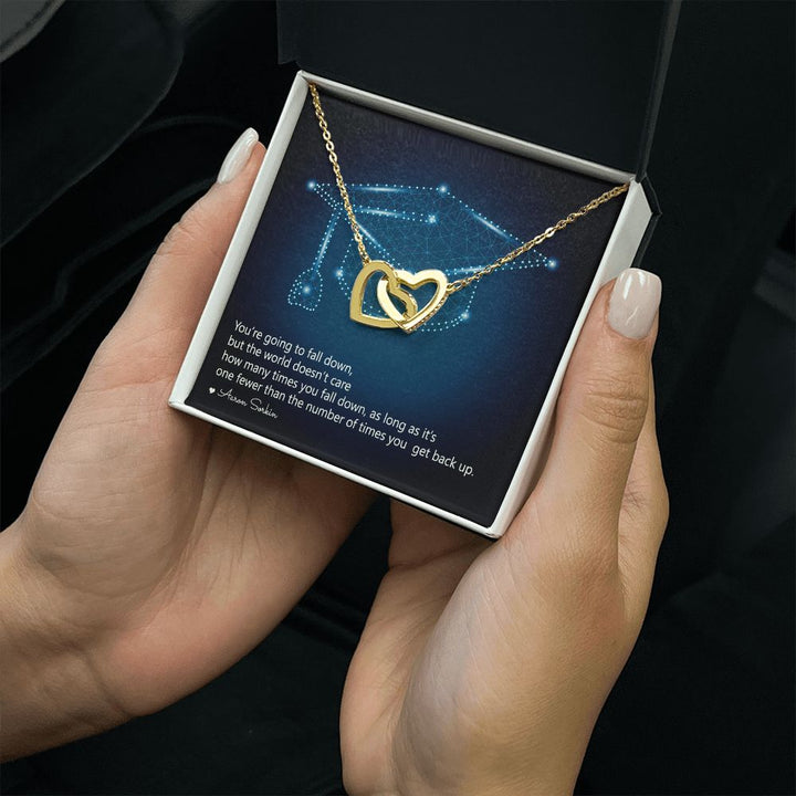 Happy Graduation | Dreams Do Come True - Interlocking Hearts Necklace