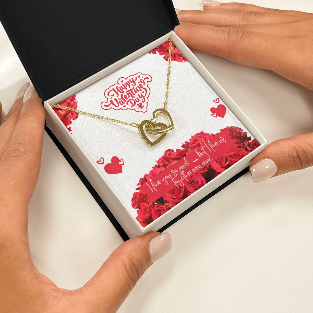 Happy Valentine's Day | I Love Us - Interlocking Hearts Necklace
