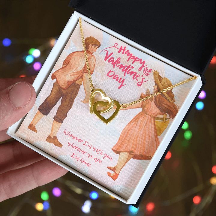 Valentine's Day | Whenever I'm with You - Interlocking Hearts Necklace