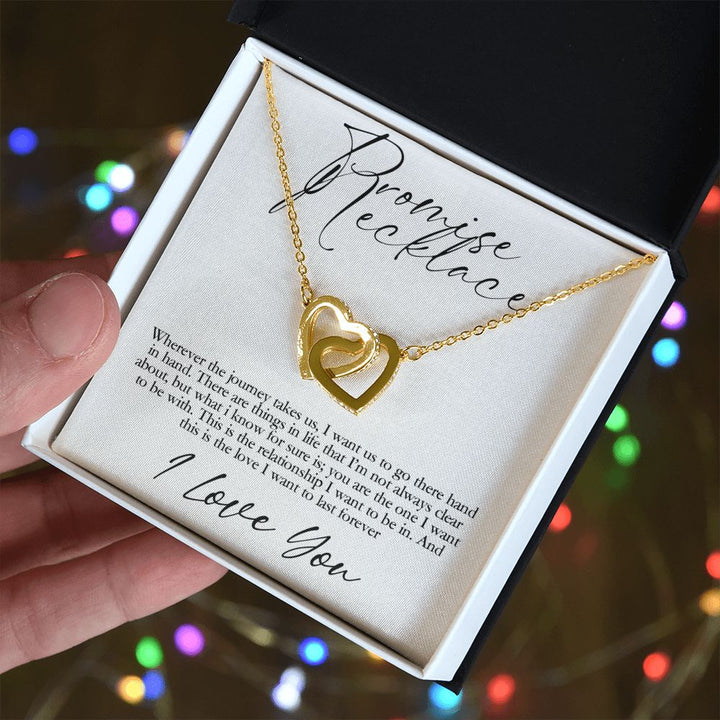 Promise Necklace | I want us to go there hand in hand - Interlocking Heats Necklace