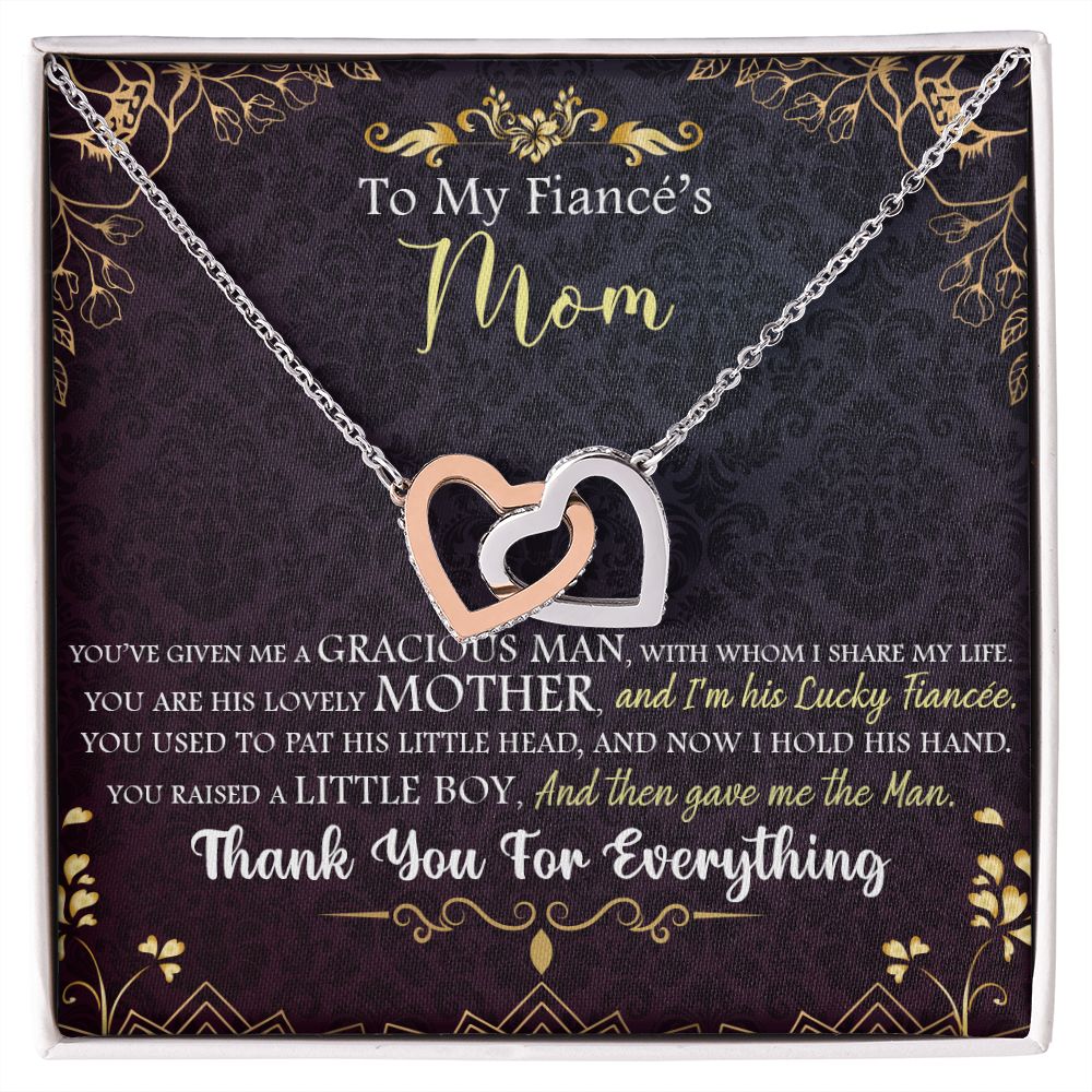 To My Mom | To My Fiancé's Mom - Interlocking Hearts Necklace