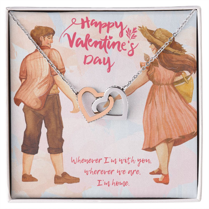 Valentine's Day | Whenever I'm with You - Interlocking Hearts Necklace