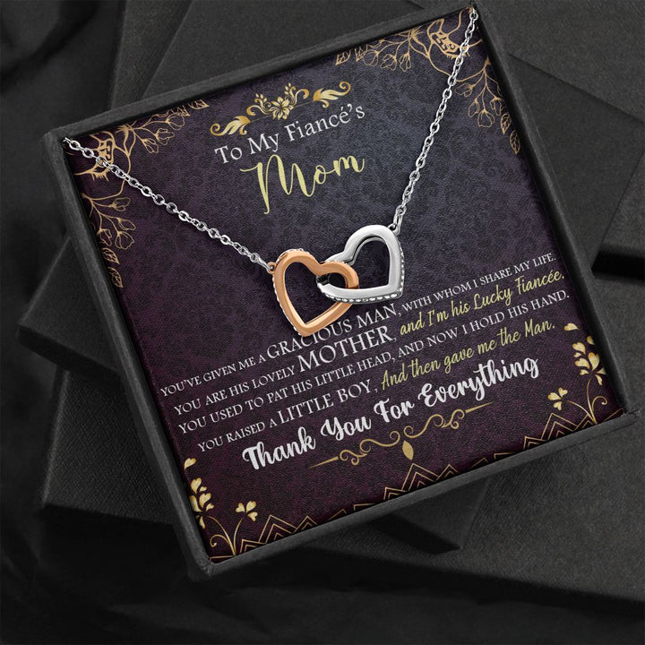 To My Mom | To My Fiancé's Mom - Interlocking Hearts Necklace