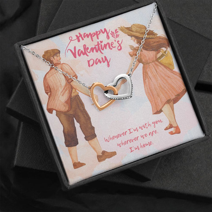 Valentine's Day | Whenever I'm with You - Interlocking Hearts Necklace