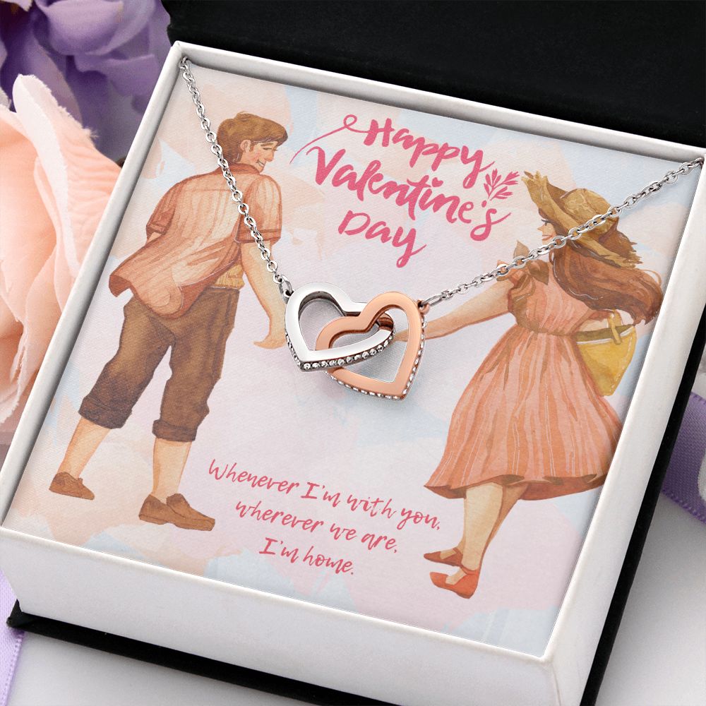 Valentine's Day | Whenever I'm with You - Interlocking Hearts Necklace