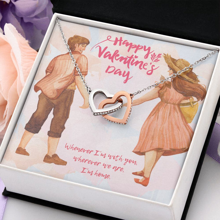 Valentine's Day | Whenever I'm with You - Interlocking Hearts Necklace