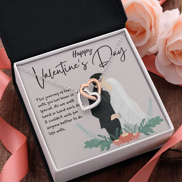 Happy Valentine's Day | This Journey of Love - Interlocking Hearts Necklace