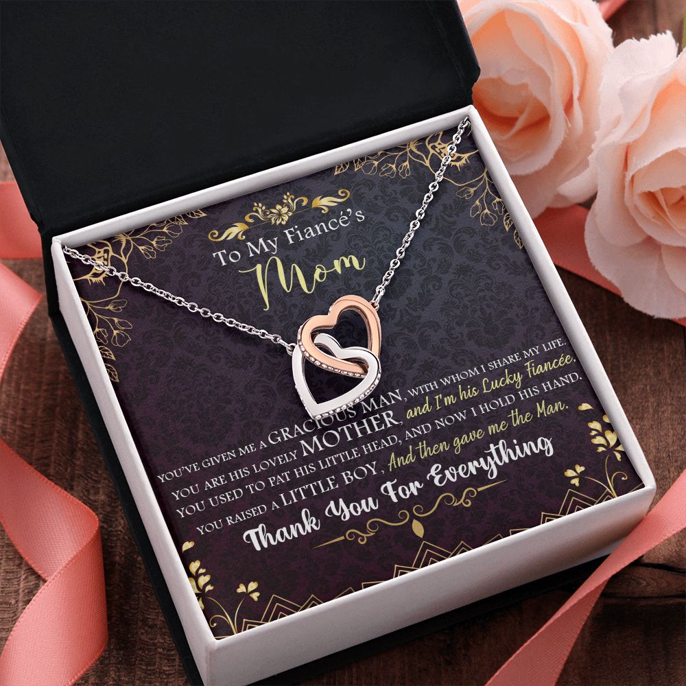 To My Mom | To My Fiancé's Mom - Interlocking Hearts Necklace