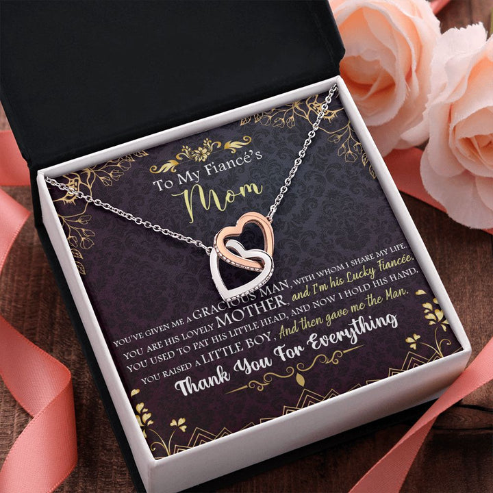 To My Mom | To My Fiancé's Mom - Interlocking Hearts Necklace