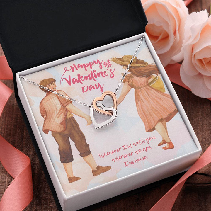 Valentine's Day | Whenever I'm with You - Interlocking Hearts Necklace