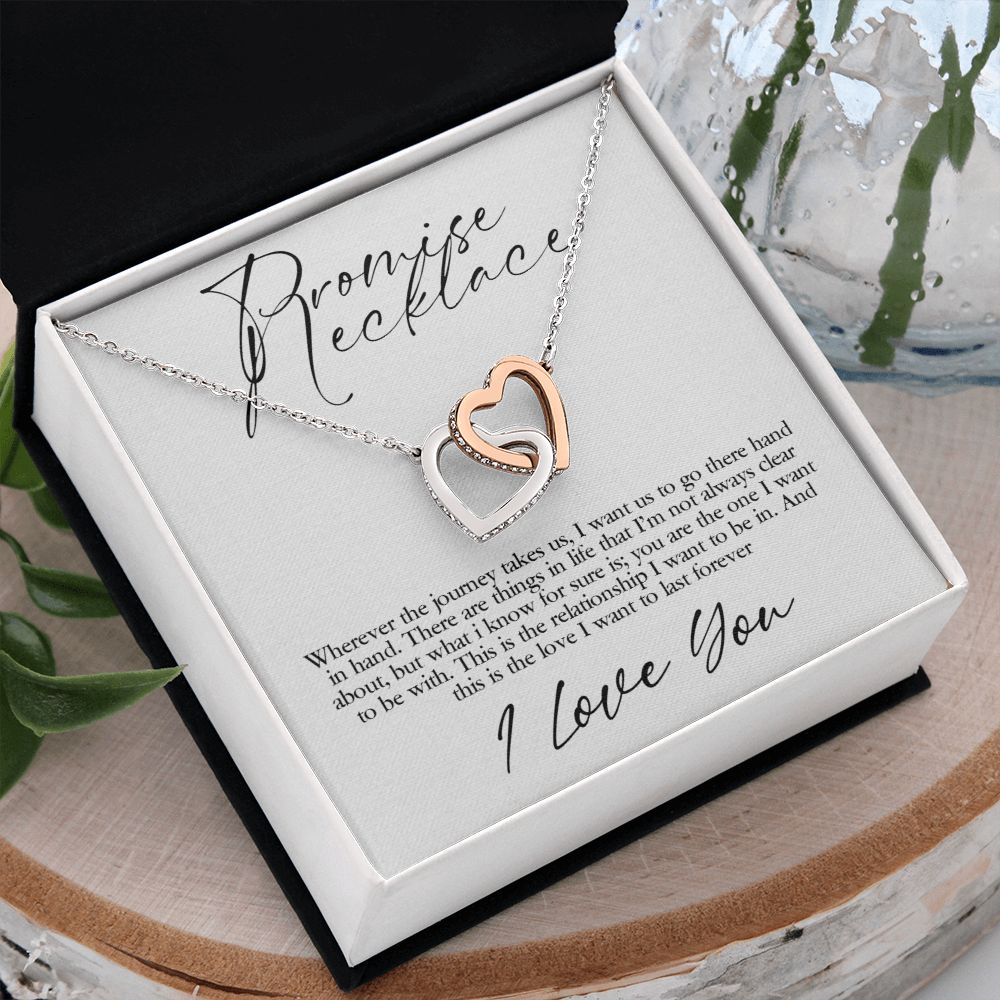 Promise Necklace | I want us to go there hand in hand - Interlocking Heats Necklace