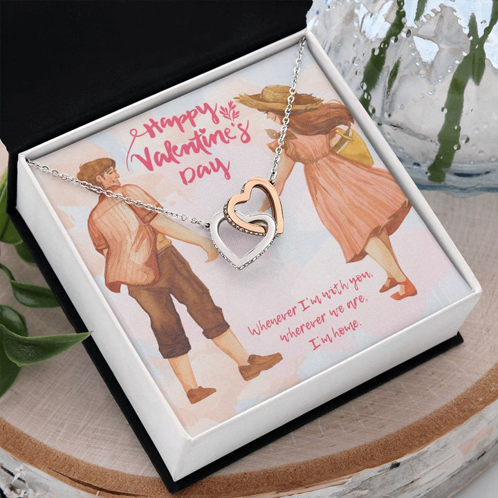 Valentine's Day | Whenever I'm with You - Interlocking Hearts Necklace