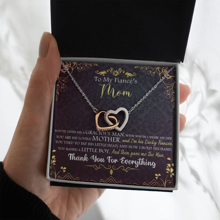 To My Mom | To My Fiancé's Mom - Interlocking Hearts Necklace