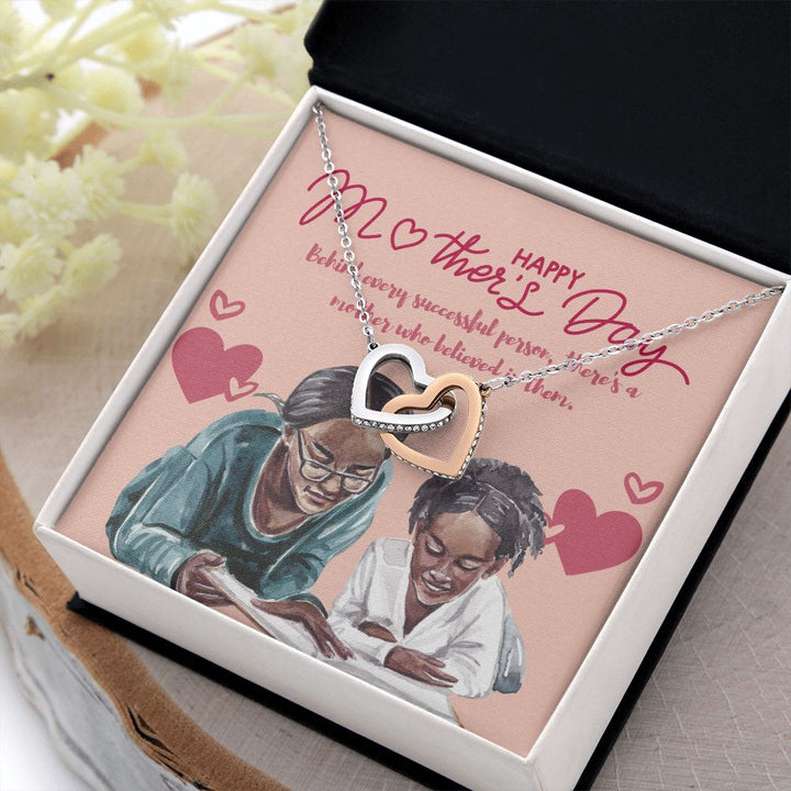 Happy Mother's Day | For the Mother Who Does It All - Interlocking Hearts Necklace