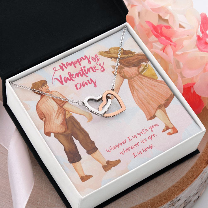 Valentine's Day | Whenever I'm with You - Interlocking Hearts Necklace