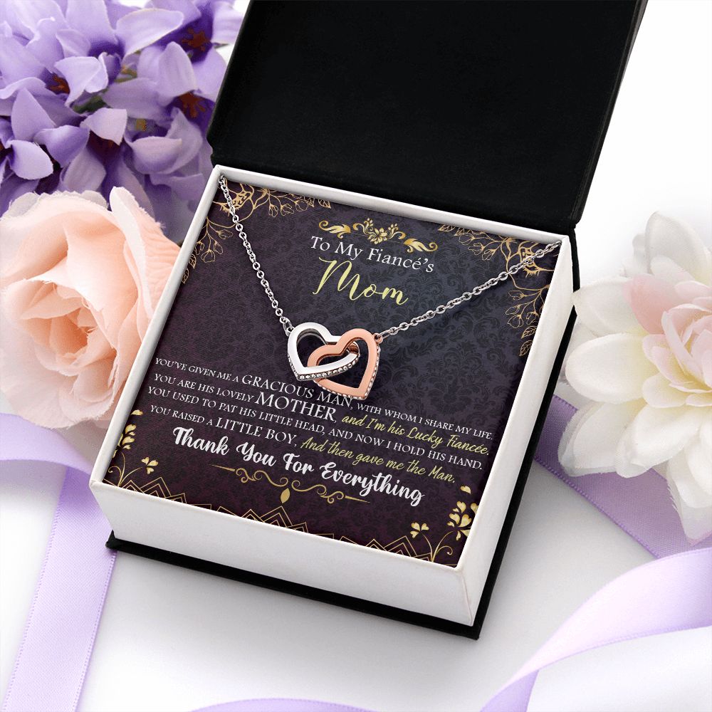 To My Mom | To My Fiancé's Mom - Interlocking Hearts Necklace