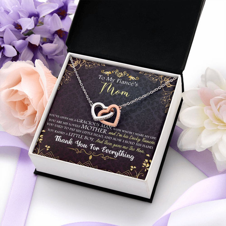 To My Mom | To My Fiancé's Mom - Interlocking Hearts Necklace