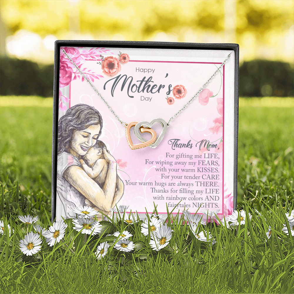 Happy Mother's Day | Thanks Mom - Interlocking Hearts Necklace