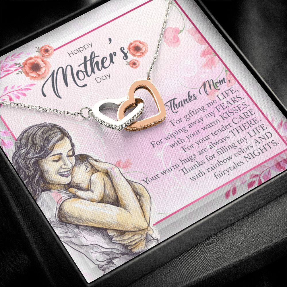 Happy Mother's Day | Thanks Mom - Interlocking Hearts Necklace