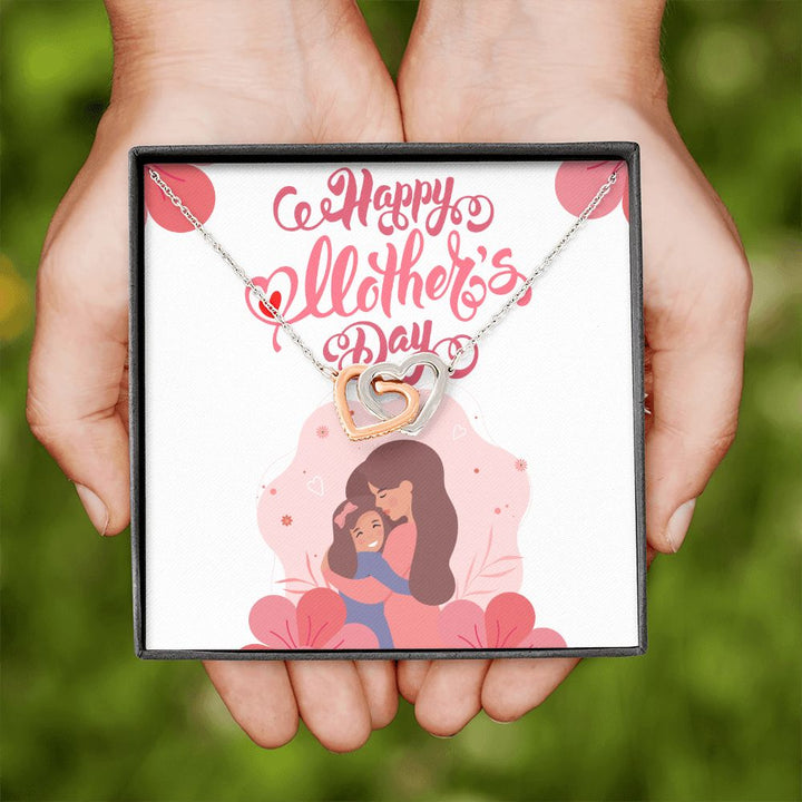 Happy Mother's Day | Thanks for always being my rock - Interlocking Hearts Necklace