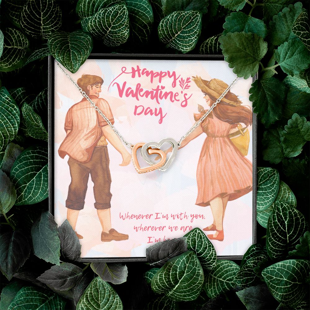 Valentine's Day | Whenever I'm with You - Interlocking Hearts Necklace