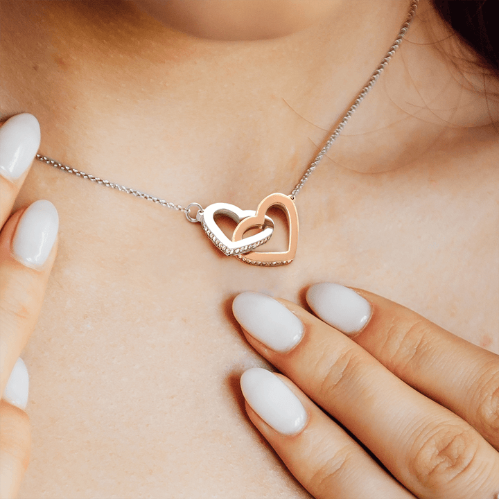 Happy Mother's Day | My Mom is My Everything - Interlocking Hearts Necklace