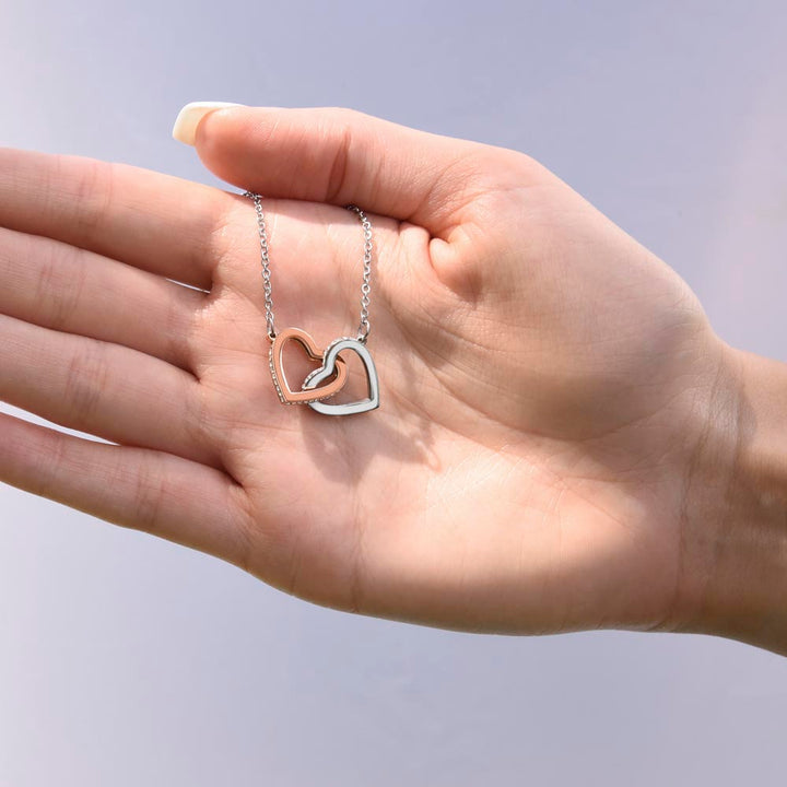 To My Best Friend | Always by your side - Interlocking Hearts Necklace
